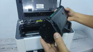 do muc may in hp 107A